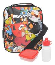 Lancheira Térmica Infantil Angry Birds Red Carinhas C/ Potes