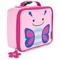 Lancheira termica infantil classica zoo borboleta rosa - skip hop