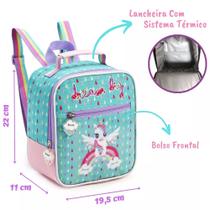Lancheira Térmica Infantil DREAM BIG Unicórnio Denlex
