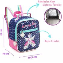 Lancheira Térmica Infantil DREAM BIG Unicórnio Denlex