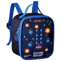 Lancheira Térmica Infantil Escola Creche Passeio Menino Game Start Lancheira Térmica Infantil Escola Creche Passeio Menino Game Start