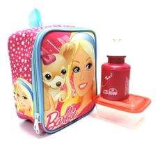 Lancheira Térmica Infantil Escolar Barbie Pets Cachorro F5