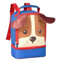 Lancheira Térmica Infantil Escolar Bichinhos Pets Vermelho