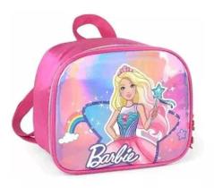 Lancheira Térmica Infantil Escolar Meninas Barbie Arco Íris