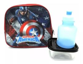 Lancheira Térmica Infantil Escolar Menino Capitão América F4 Lancheira Térmica Infantil Escolar Menino Capitão América F4