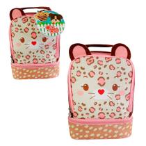 Lancheira Térmica Infantil Escolar Passeio Costas Onça