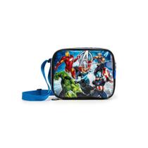 Lancheira Térmica Infantil Masculina Vingadores Azul