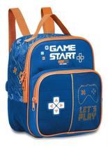 Lancheira Térmica Infantil Meninos Jogos Gamer Over Manete Azul Lancheira Térmica Infantil Meninos Jogos Gamer Over Manete Azul