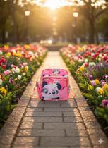 Lancheira Térmica Infantil Puket Panda Romântica Rosa