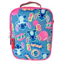 Lancheira Térmica Infantil Sem Gel Stitch Azul Céu Puket