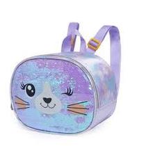 Lancheira Térmica Infantil Sweet Lilas Leopard Oncinha Lilás