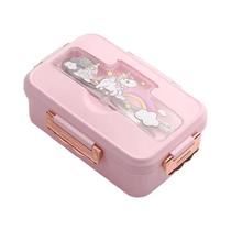 Lancheira Térmica Kawaii De Dinossauro Para Crianças Meninas Com 3 Compartimentos Para Sanduíches E