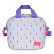 Lancheira Térmica Lavanda Lilás Feminina com Alça Estampa Exclusiva, Ideal para Trabalho ou Faculdade Lancheira Térmica Lavanda Lilás Feminina com Alça Estampa Exclusiva, Ideal para Trabalho ou Faculdade