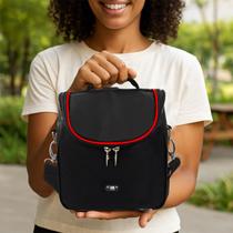 Lancheira Térmica Marmita e Bebidas Vermelho Mochilinha Blogueira Conserva Comida Bebidas Lanches Lancheira Térmica Marmita e Bebidas Vermelho Mochilinha Blogueira Conserva Comida Bebidas Lanches