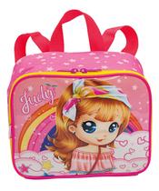 Lancheira Térmica Menina Infantil Escolar Judy 20M Plus Tipo Mochila 2 em 1 Reforçada