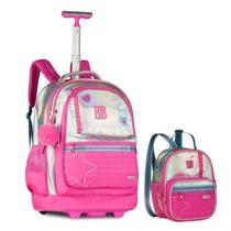 Lancheira Térmica Mochila Rodinha Rebecca Bonbon Holo Shine Lancheira Térmica Mochila Rodinha Rebecca Bonbon Holo Shine