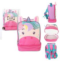 Lancheira Térmica Passeio Escolar Unicórnio Roxo Pratico Lancheira Térmica Passeio Escolar Unicórnio Roxo Pratico