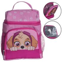 Lancheira Térmica Patrulha Canina Skye Rosa 2 Compartimentos