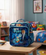 Lancheira Térmica Puket Tuba Tubarão Futevôlei Azul Marinho