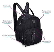 Lancheira Térmica Rebecca Bonbon RB24523 - Crinkle com Lurex e Alça 2 em 1 Cor:Preto Lancheira Térmica Rebecca Bonbon RB24523 - Crinkle com Lurex e Alça 2 em 1 Cor:Preto