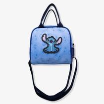 Lancheira Térmica Stitch Disney Original, Zona Criativa, Bolsa Maleta Infantil Escolar