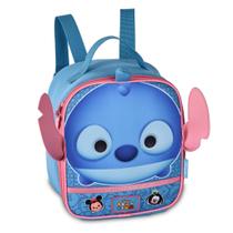 Lancheira Térmica Tsum Tsum Creche Disney 3D Stitch - Azul