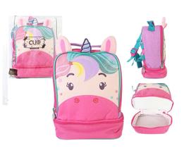 Lancheira Térmica Unicórnio Colorido Escolar Passeio Pratico Lancheira Térmica Unicórnio Colorido Escolar Passeio Pratico