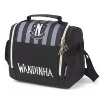 Lancheira Térmica Wandinha Addams Nevermore Preto Original