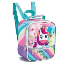 Lancheira unicornio escolar infantil