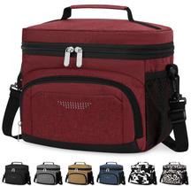 Lancheira Vankor Isolated Leakproof Cooler Burgundy 26x17x20cm