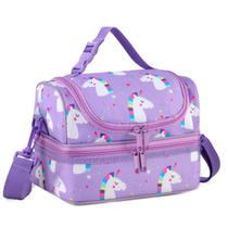 Lancheira VASCHY Kids isolada com dois compartimentos Unicorn
