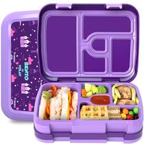 Lancheira YOLAY Bento Box para crianças, à prova de vazamentos, com 5 compartimentos