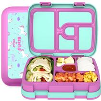 Lancheira YOLAY Bento Box para crianças, à prova de vazamentos, com 5 compartimentos