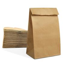 Lancheiras de papel Mintboo 100 unidades e 3,6 kg Brown Sack Bulk Lancheiras de papel Mintboo 100 unidades e 3,6 kg Brown Sack Bulk