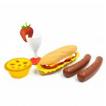 Lanchonete de brinquedo infantil fastfood sanduiche cozinha