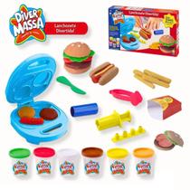 Lanchonete Divertida Com Acessórios + 6 Massinha de Modelar