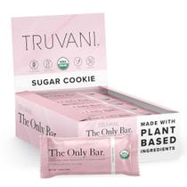 Lanchonete Truvani Sugar Cookie, pacote com 12 pacotes de 6 g de proteína orgânica vegana Lanchonete Truvani Sugar Cookie, pacote com 12 pacotes de 6 g de proteína orgânica vegana