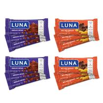 Lanchonetes Luna Bar Variety Pack Nutz Over Chocolate, pacote com 12