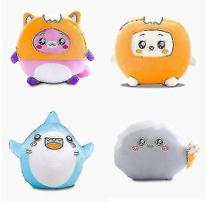 Lankybox Vilão Gordo Fox Shark Doll Thicc Animação Plush Para