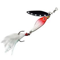 Lantejoula Cabeça de Peixe Rotativa Fixação Cabeça Isca Dura Gancho Inferior