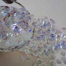 Lantejoula Cubeta Holografico AB - 6mm/100g (paetê para noivas)