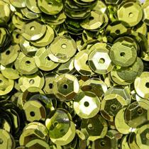 Lantejoula Cubeta Metalizada Verde Musgo 8mm 6200pçs 250g