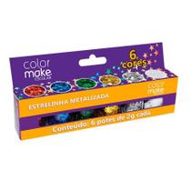 Lantejoula estrelinha metálica 6 cores - 7002 - Colormake Lantejoula estrelinha metálica 6 cores - 7002 - Colormake