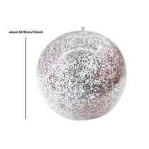 Lantejoulas bola de praia bolas de brinquedo de piscina confete glitter bolas transparentes infláveis cocô Lantejoulas bola de praia bolas de brinquedo de piscina confete glitter bolas transparentes infláveis cocô
