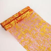 Lantejoulas de ouro vermelho Table Runner Snowkingdom 28 x 275 cm, 2 unidades