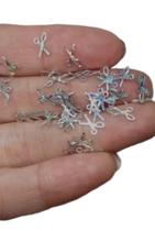 Lantejoulas Glitters Forma de Tesoura 7mm Cor Silver Lantejoulas Glitters Forma de Tesoura 7mm Cor Silver