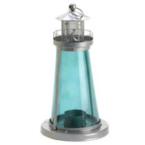 Lantern Zings & Thingz 57071045 Farol azul, vidro cinza