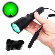 Lanterna 1 Suporte Foco Luz Led Verde Invisível Acionamento Remoto Para Caça Pesca DY8783S