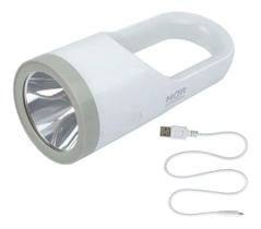 Lanterna 160 Lumen Luminária Recarregável 19w Led Bivolt Mor - Cor da Luz: Branco - Cor da Lanterna: