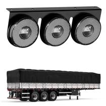 Lanterna 3 Marias Carreta LED Cristal 85mm Saída Fios